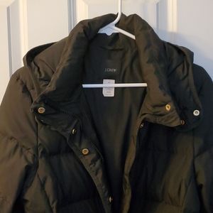 GUC j. Crew XL puffer belted long coat